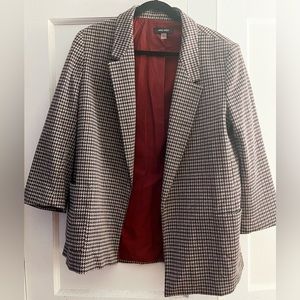 Nine West houndstooth blazer